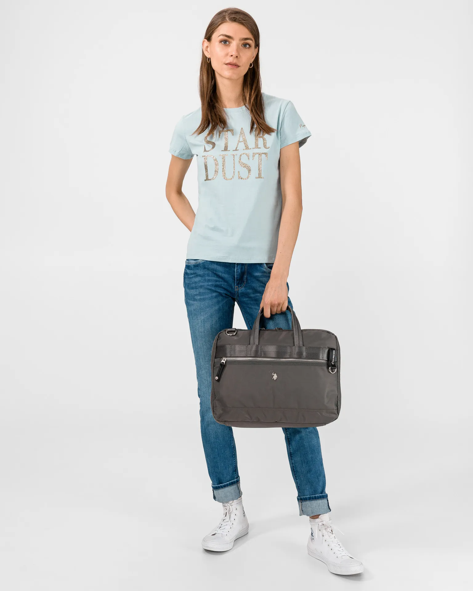 US POLO NEW WAGANER Tas Heren - Grijs