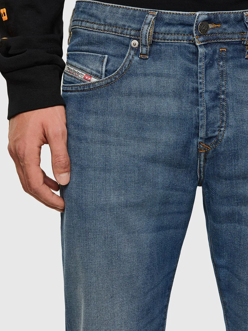 Diesel Duster heren jeans 009EI taps toelopend - W27-L32 - midden blauw