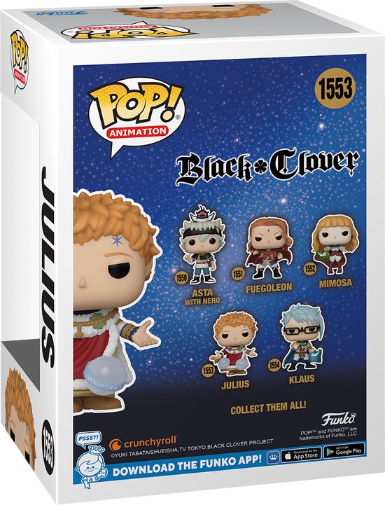 Funko Pop #1553 Animation: Black Clover - Julius