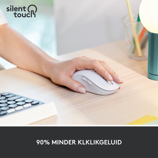 Logitech Signature M650 L - Draadloze Muis - Met Bluetooth - Wit
