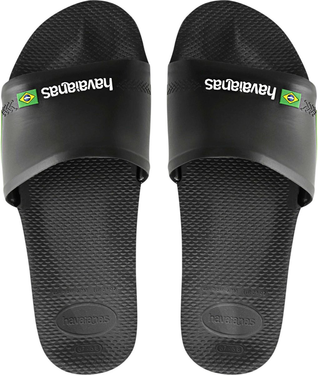 Havaianas Slide Brasil Unisex Slippers - Maat 41/42 - Black