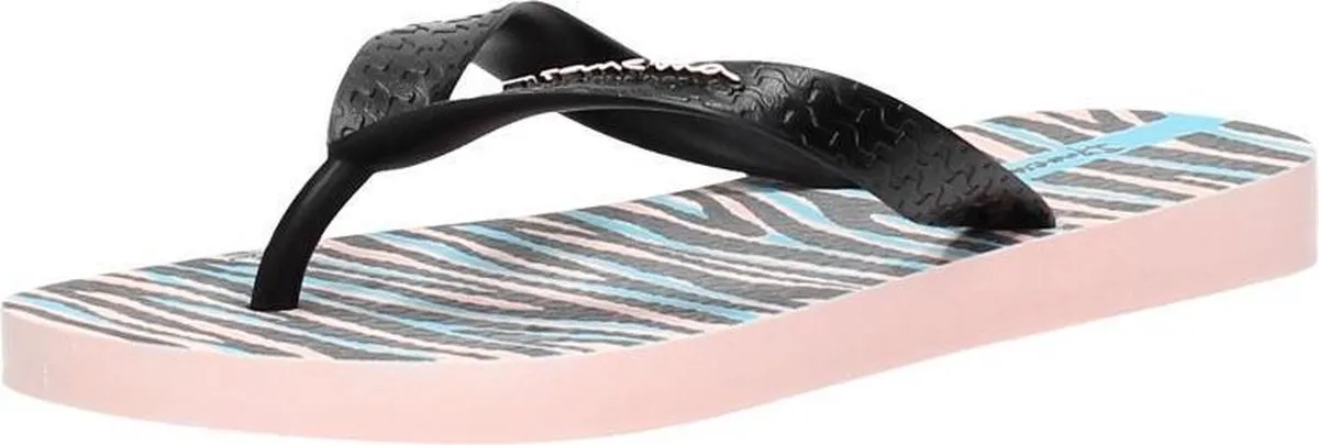 Ipanema Slippers - Maat 29/30 - Meisjes - zwart - roze - lichtblauw