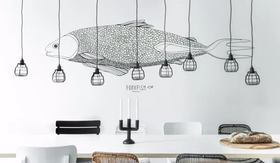 Hkliving Lab lamp met drukknop - Grijs