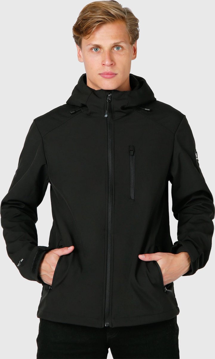 Brunotti Maat S  - Mib Men Softshell Jacket - Softshell Jas Heren - Waterafstotend - Outdoorjas - Black
