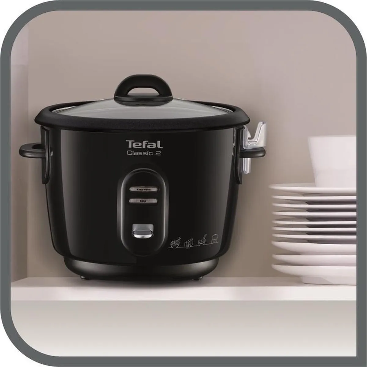 Tefal Classic Zwart RK1028 - Rijstkoker - Warmhoudfunctie