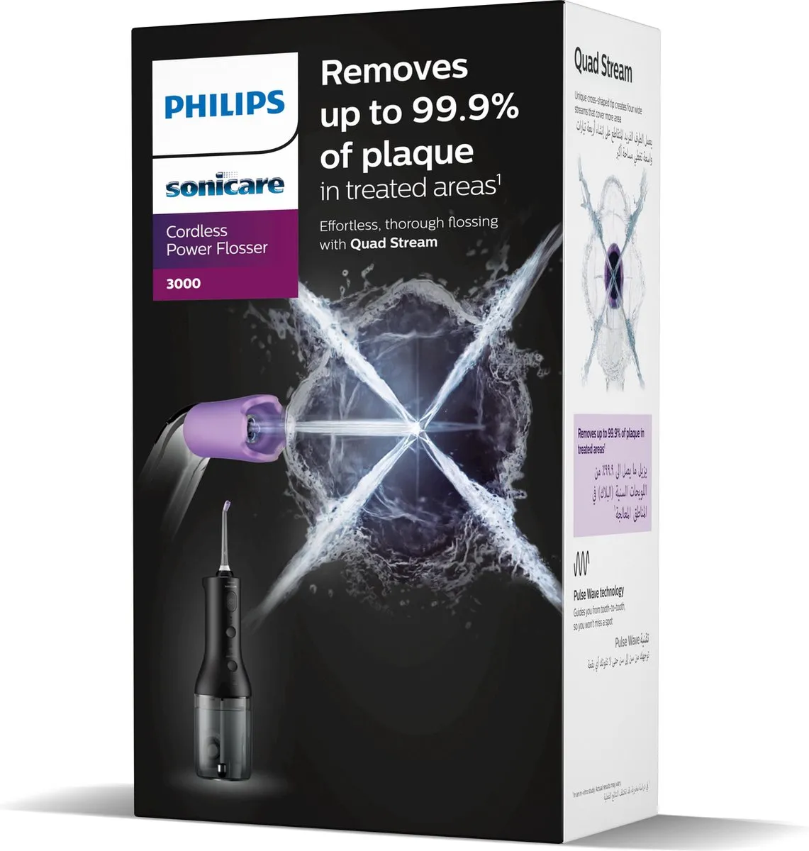 Philips Sonicare Cordless Powerflosser Series 3000 - HX3826/33 - Zwart