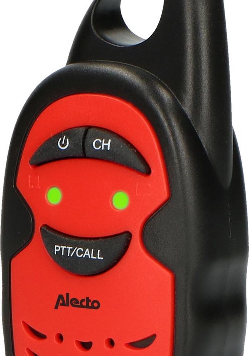 Alecto FR-05RD Walkietalkie voor kinderen - tot 3 km bereik - Eenvoudig in gebruik - Rood