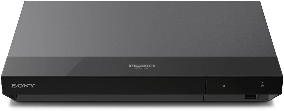 blu-ray speler, ultra hd, sony, zwart, voorzijde USB