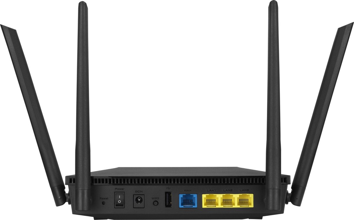 ASUS RT-AX53U - Draadloze Router - WiFi 6 - AX - Zwart