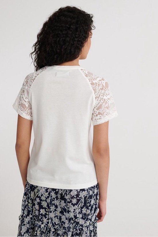 Superdry Summer Lace Raglan Dames T-shirt - Maat XS