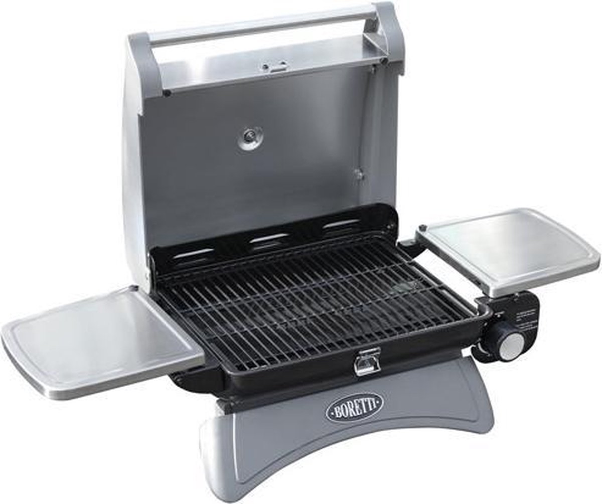 Boretti Piccolino Gasbarbecue - 1 Brander - Grilloppervlak 43 x 33 cm - Zwart