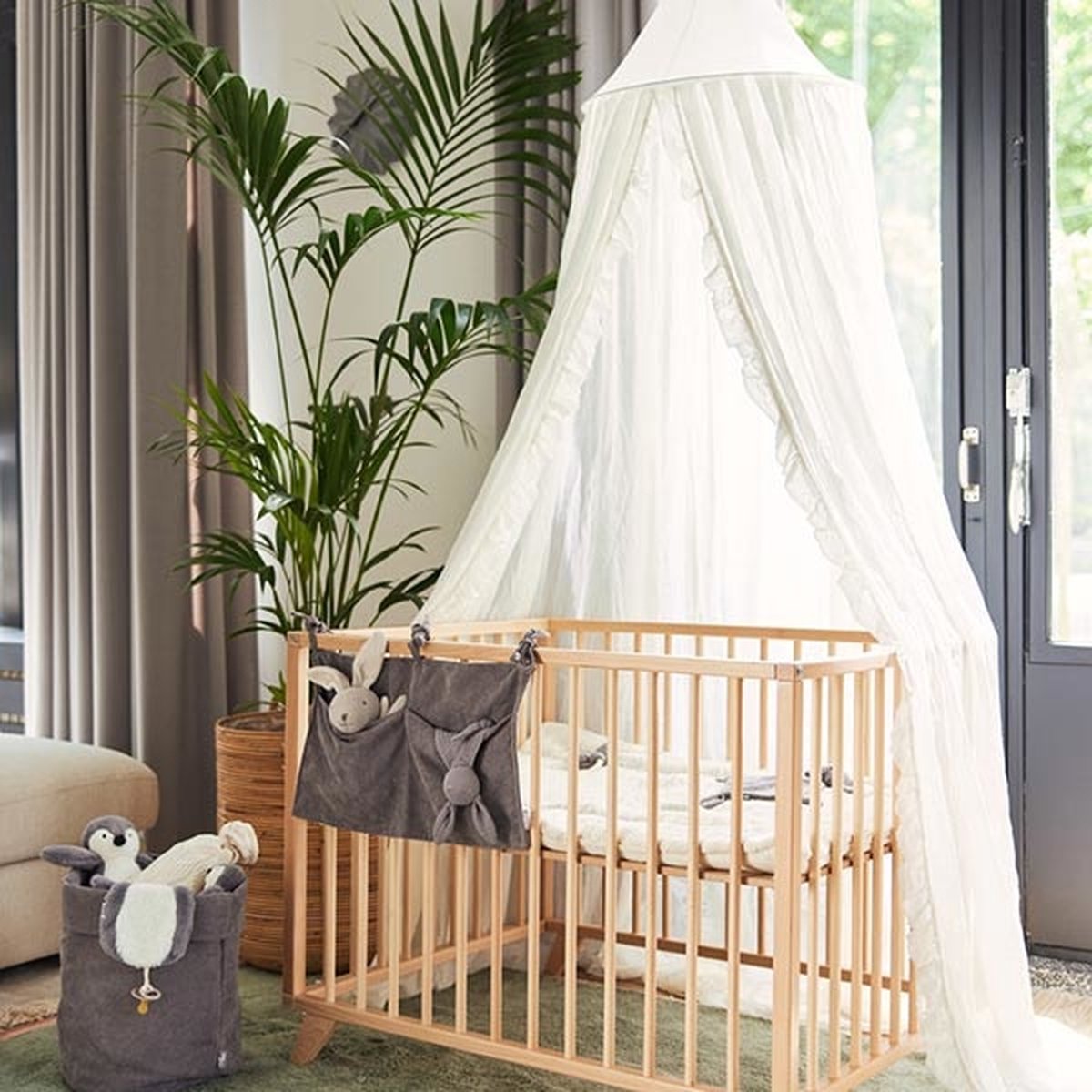 Jollein Baby Klamboe Vintage Ruffle 245cm - Ivory