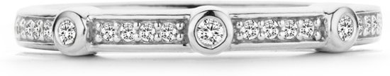 TI SENTO - Milano Ring 12149ZI - Zilver Ringmaat: 17.25 mm / maat 54 Bewerking:Gerhodineerd