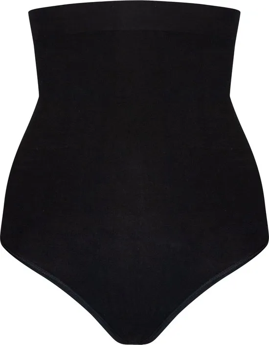 MAGIC Bodyfashion - Maat M - High Waist Comfort Thong Dames Corrigerend ondergoed Zwart