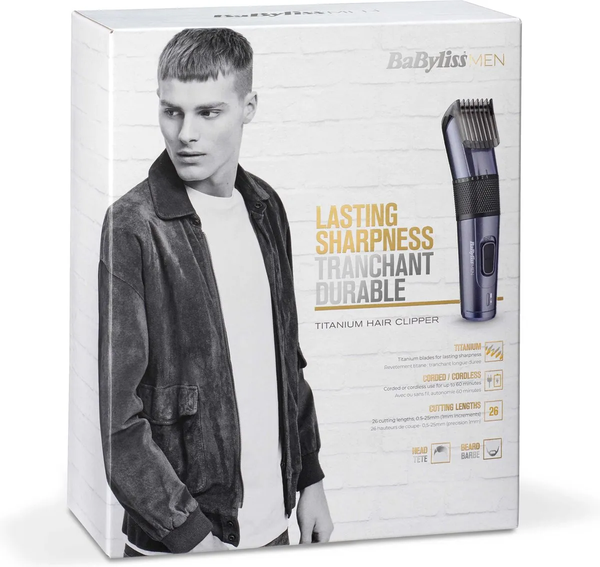 BaBylissMEN ® Titanium E976E - Tondeuse