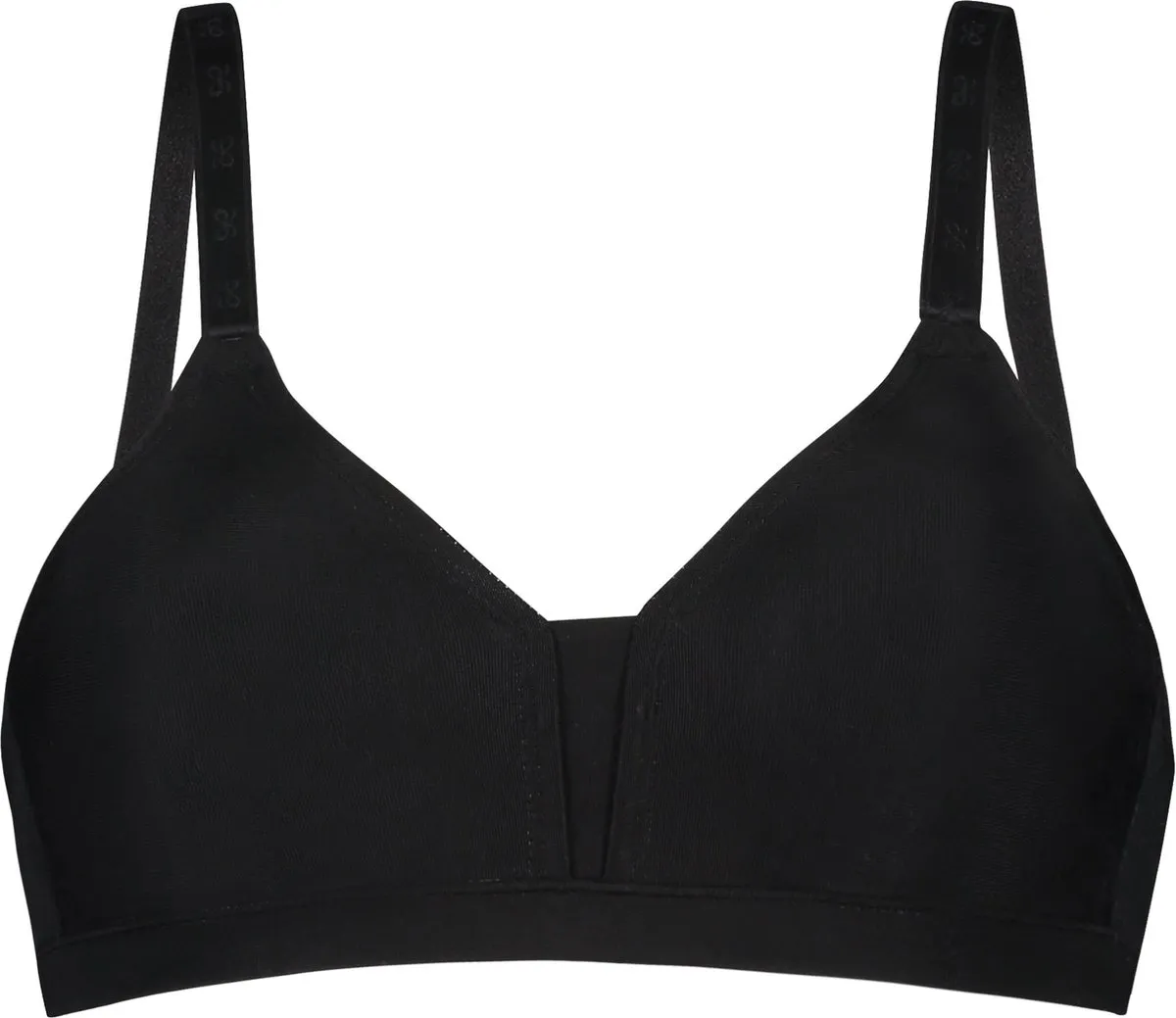 bh, bh bra, black, wireless, non-padded