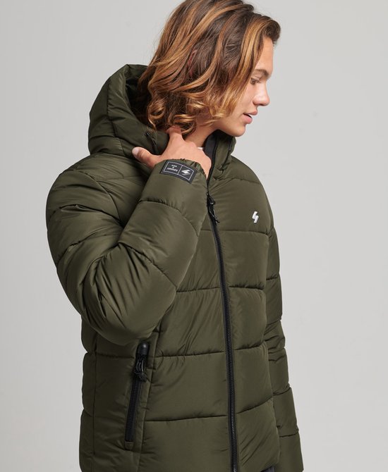 Superdry Maat XXL Code SL Hooded Longline Puffer Heren Jas