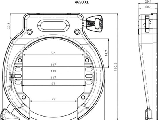 Abus ringslot Amparo 2.0 4650XL - SL86733