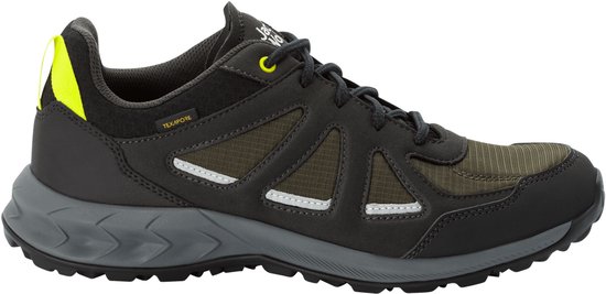 sneaker, sportief, mesh bovenwerk, demping, donkergroen