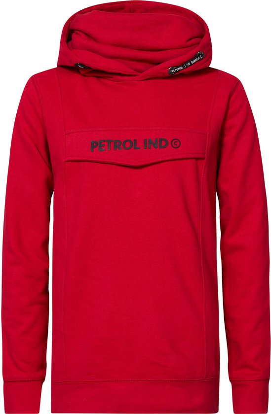 Petrol Industries - Jongens Comfy hoodie - Rood - Maat 152