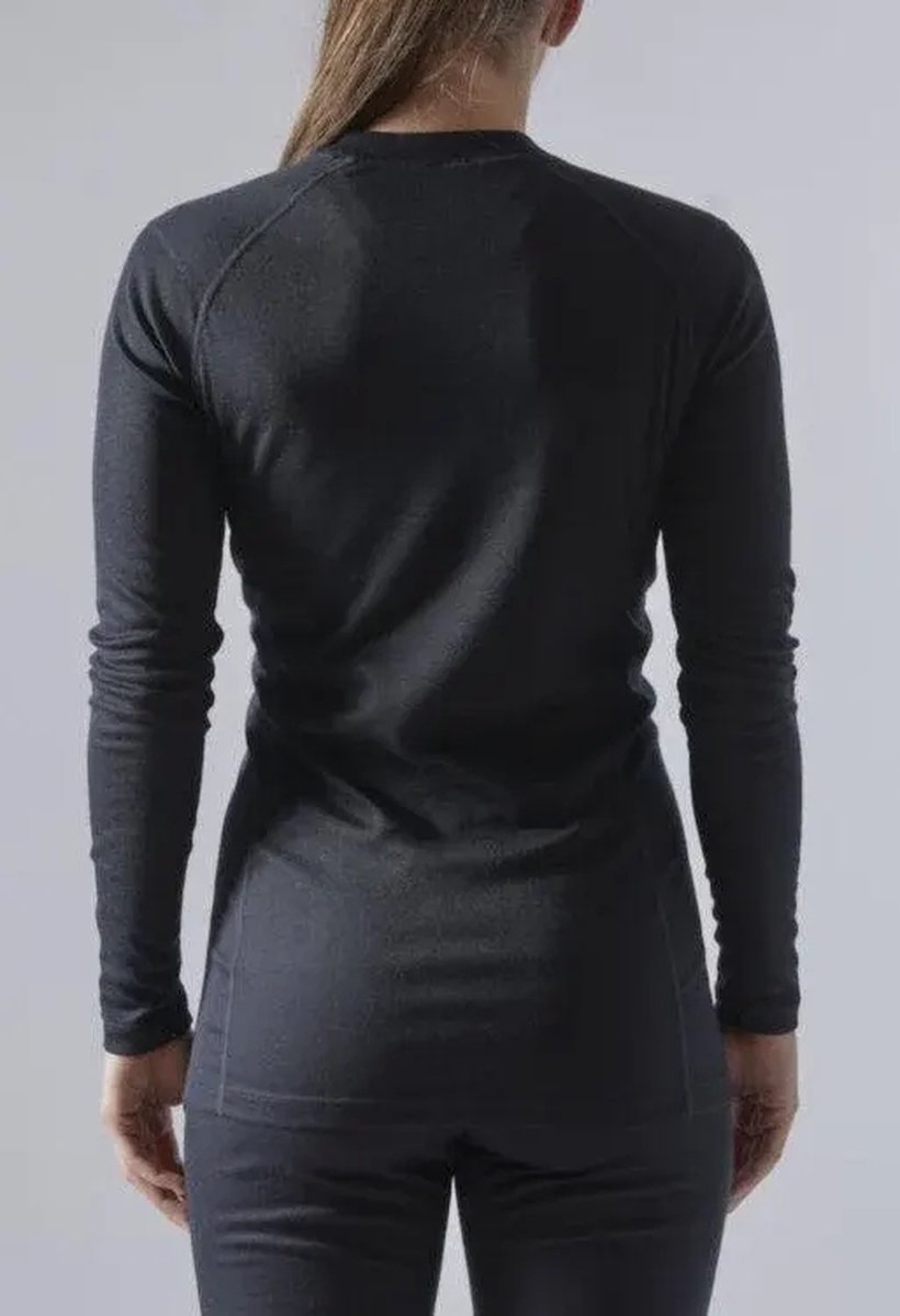 Craft - maat M - Warm Thermoshirt dames - Lange mouw - Core Warm - Zwart