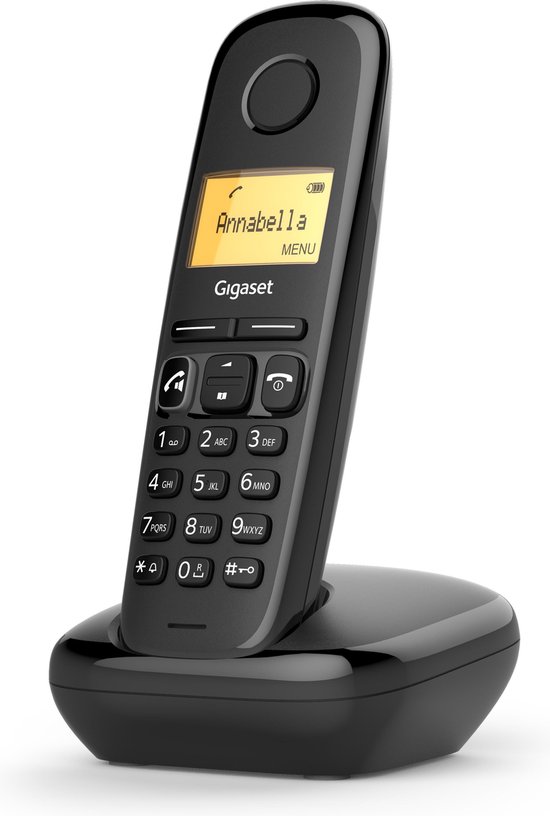 Gigaset AS190 - Single DECT telefoon - Zwart