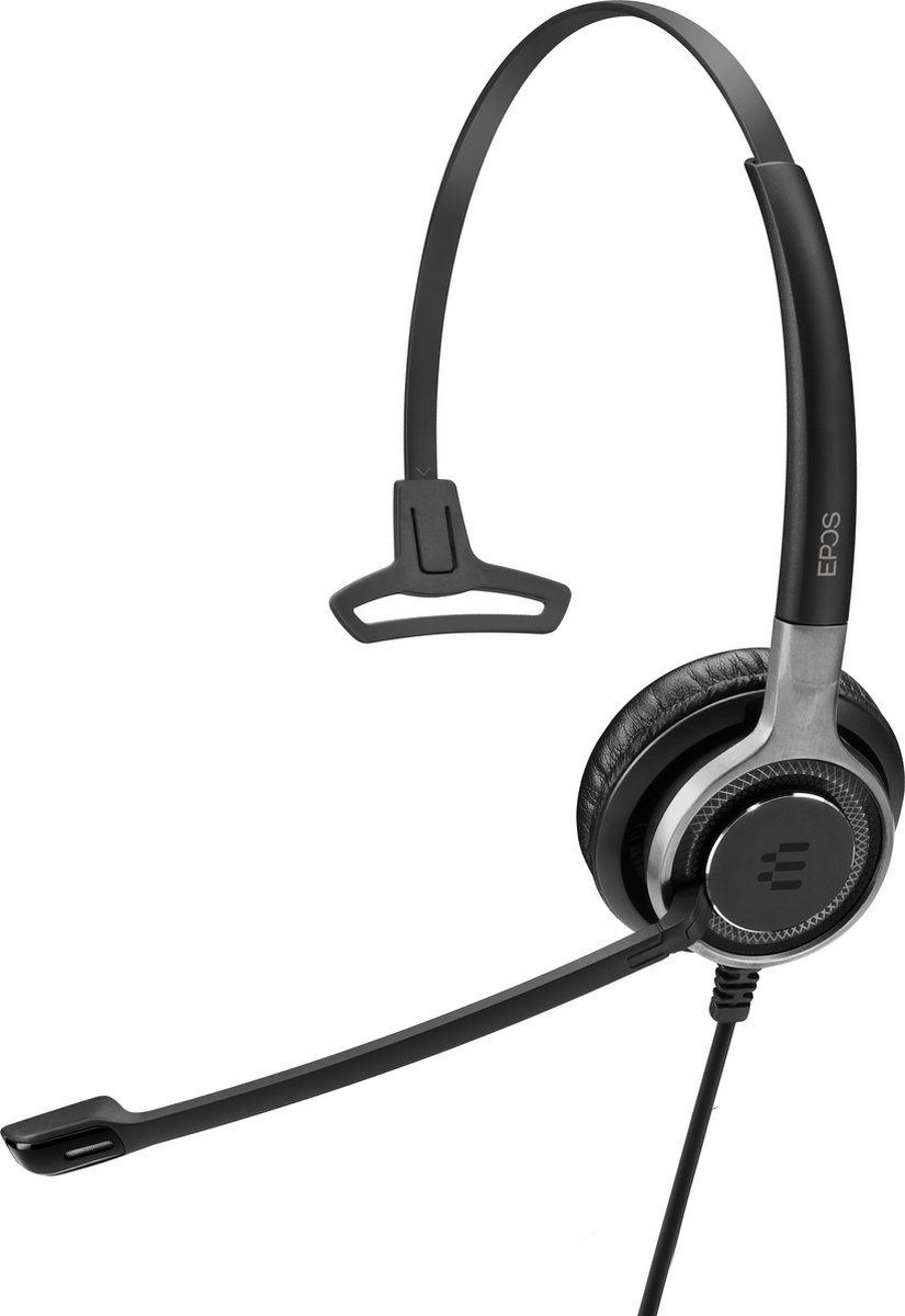 headset, on-ear, wired, microphone boom, black