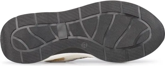 PS Poelman IVA - maat 37 - Dames Sneakers - Wit met goud combinatie