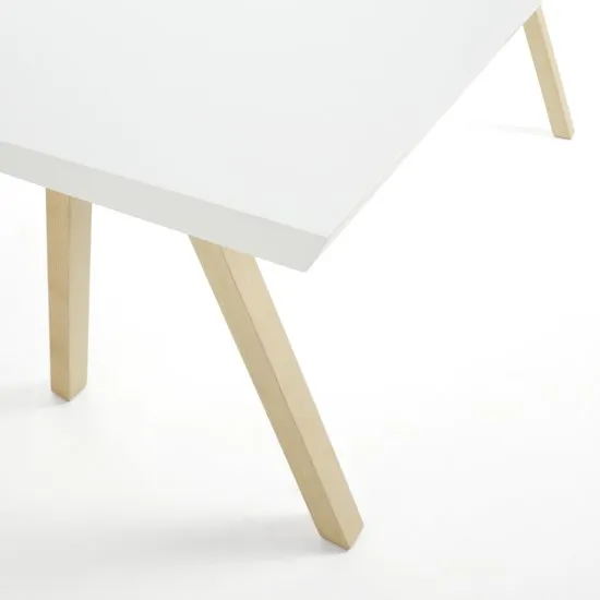 Kave Home Stick - Eetkamertafel - Wit - 180 x 90 cm