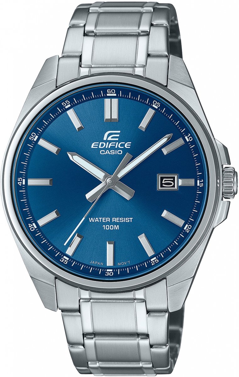 roestvrij staal, horloge, blauw wijzerplaat, waterbestendig, polsband