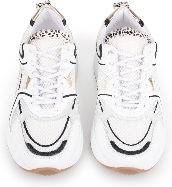 PS Poelman CIBEL - maat 42- Dames Sneakers - Wit met combinatie