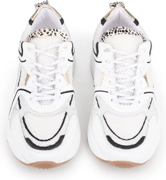 PS Poelman CIBEL - maat 42- Dames Sneakers - Wit met combinatie
