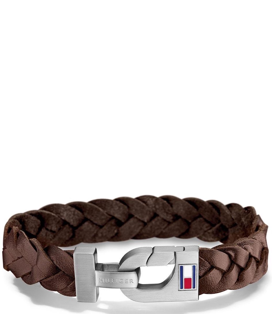 armband, riem, leder, bruin, magnetische gesp