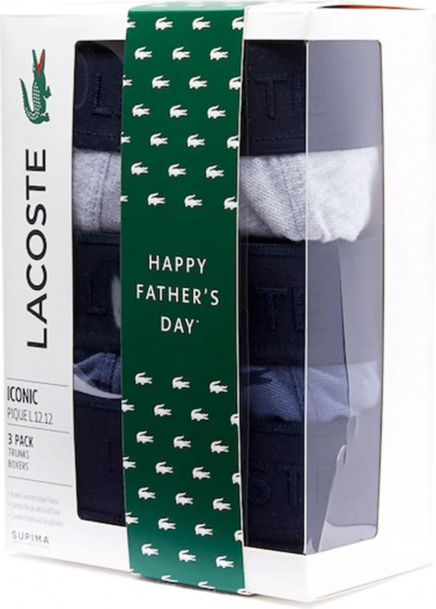 Lacoste Heren 3-pack Trunk - XS - Multi