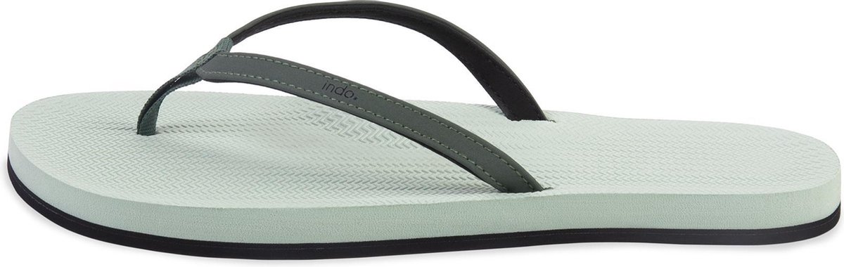 Indosole Flip Flop Color Combo - Maat 37/38 - Teenslippers - Zomer slippers - Dames - Groen