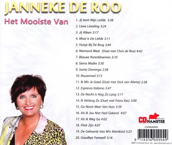 Janneke de Roo - Het Mooiste Van - CD