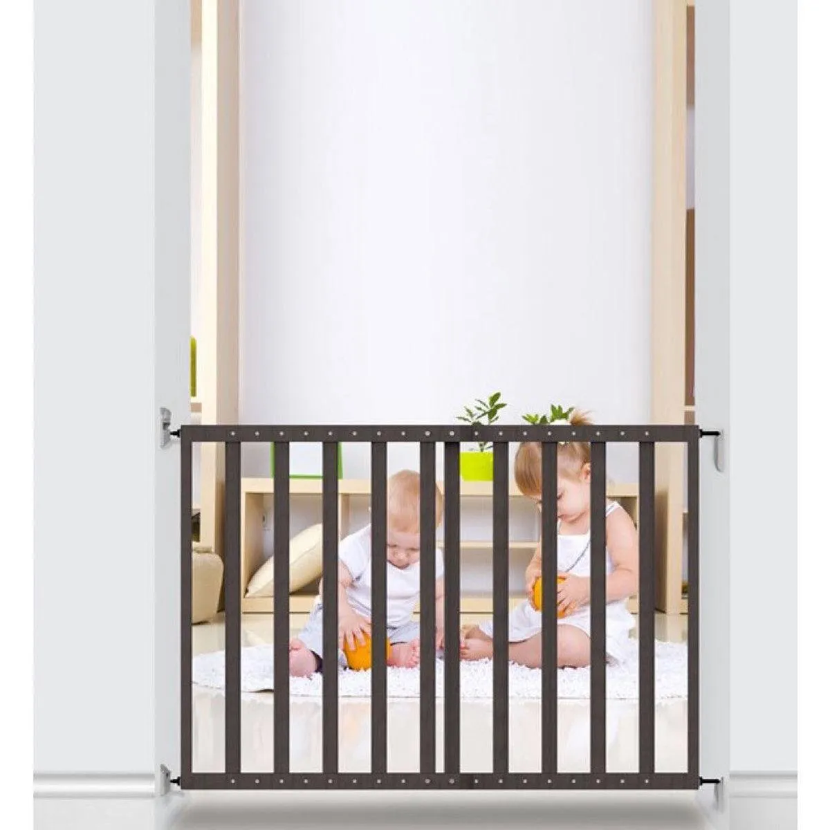 Noma Wall Fix Wood Traphekje - 64-100 cm - zwart