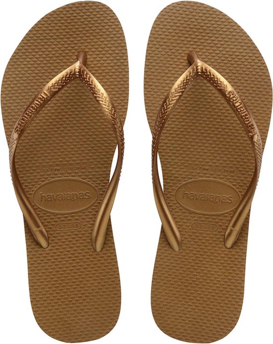 Havaianas  - Maat 39/40 - Slim Dames Slippers - Brons