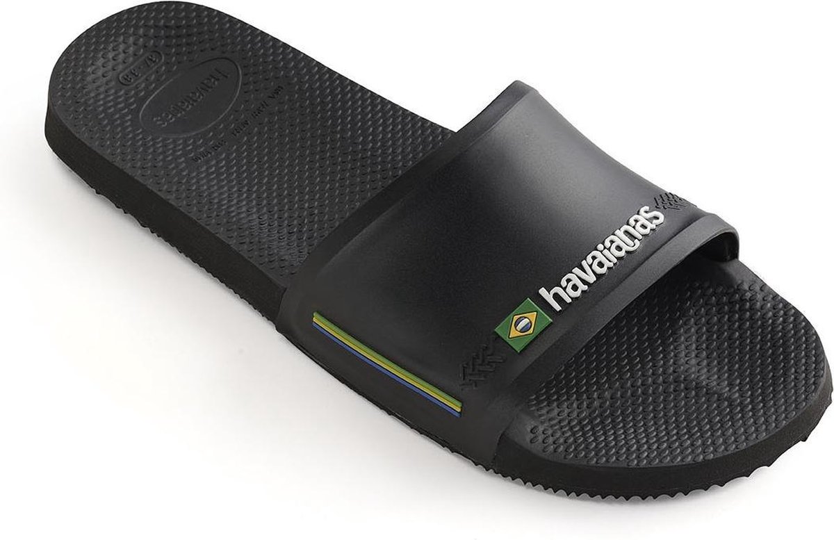 Havaianas Slide Brasil Unisex Slippers - Maat 41/42 - Black