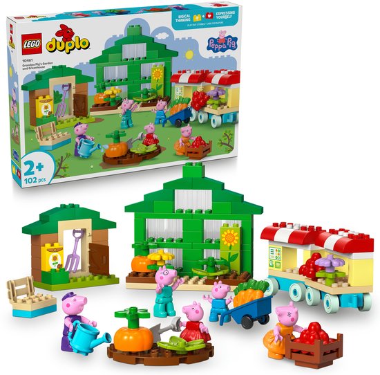 LEGO DUPLO Peppa Big De Tuin en Kas van Opa Big Set - 10461