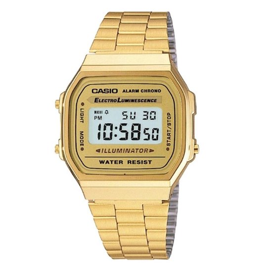 Casio Vintage Iconic A168WG-9EF Unisex Horloge 36,3 mm - Goudkleurig