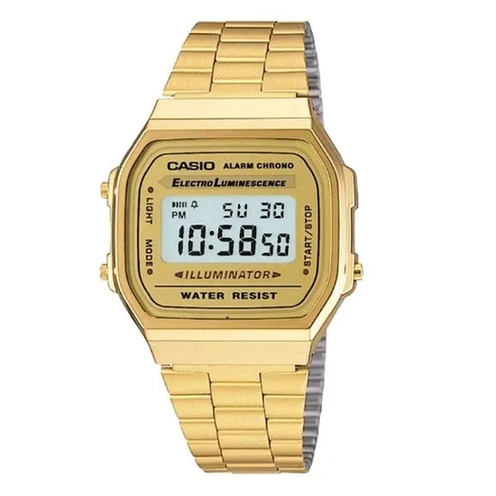 Casio Vintage Iconic A168WG-9EF Unisex Horloge 36,3 mm - Goudkleurig