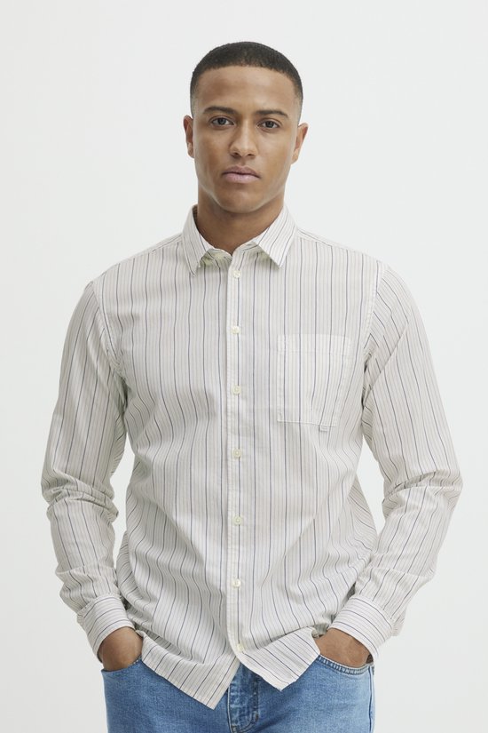 Casual Friday - Maat L - CFAnton LS BU striped shirt Heren Shirt