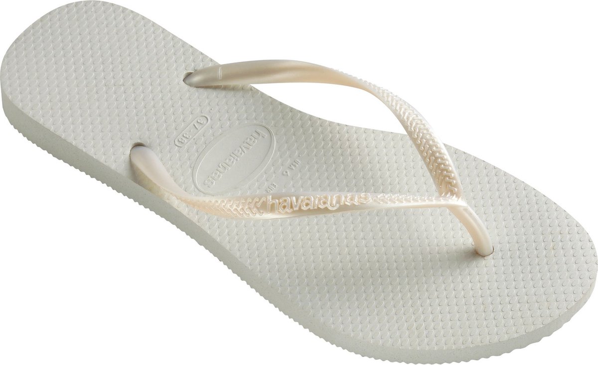 Havaianas Slim Dames Slippers - White - Maat 33/34