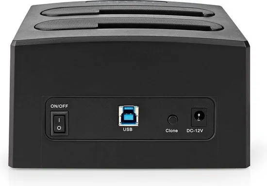 Nedis Docking Station voor Harde Schijf - USB 3.2 Gen1 - USB Type-A - 2 Schijven - 2.5 / 3.5 " - USB