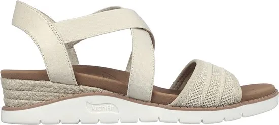 Skechers  - Maat 40 - Arch Fit Beach Kiss-Boho Beyo Dames Sandalen - beige