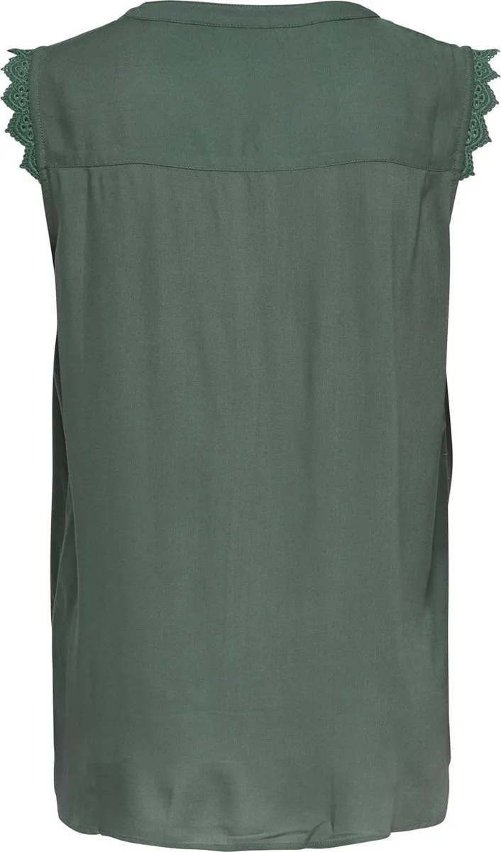 ONLY - Maat M (38) - ONLKIMMI S/L TOP WVN Dames T-Shirt