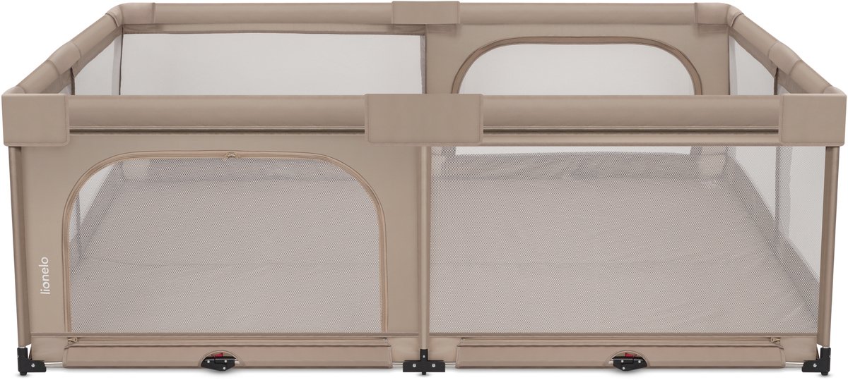 Lionelo Florence Easy Fold XL – Grondbox / Baby Box 180×200 cm – Extra Grote Box - Snel Opvouwbaar Zonder Montage – Speelbox met Zijopeningen met Rits – Compact Op te Bergen