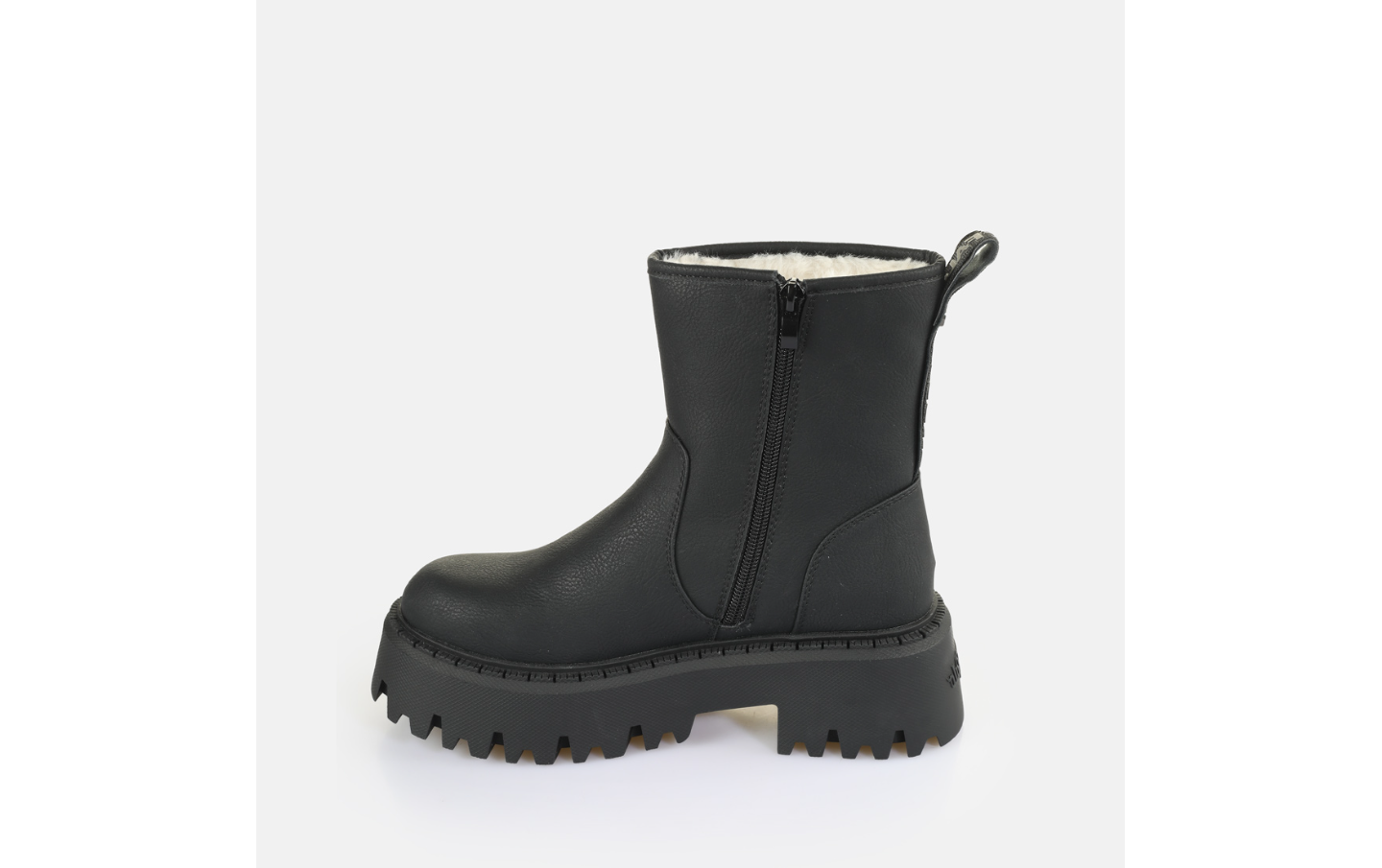 bikerlaarzen, black, outdoor, dikkezolen, rits