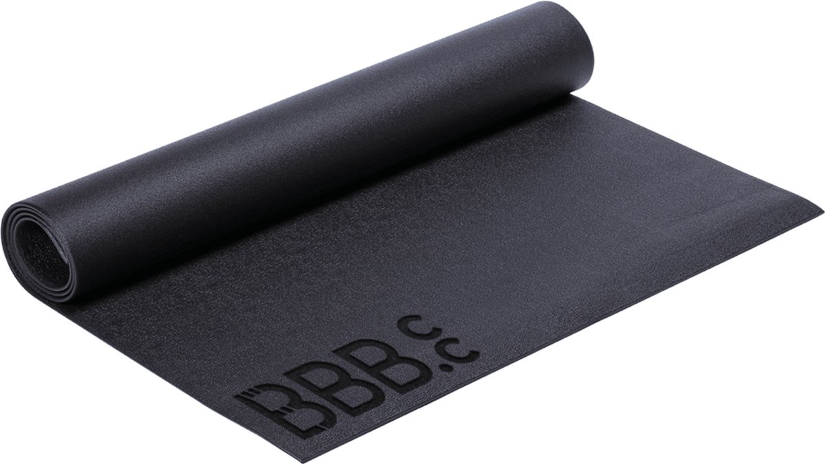 BBB Cycling Antislip Fietsmat Indoor Cycling - 190 x 90 cm - Zweet Bestendige Vloermat Fiets & Fitness - Beschermmat voor Hometrainer & Indoor Cycling - TrainerMat - BIC-01